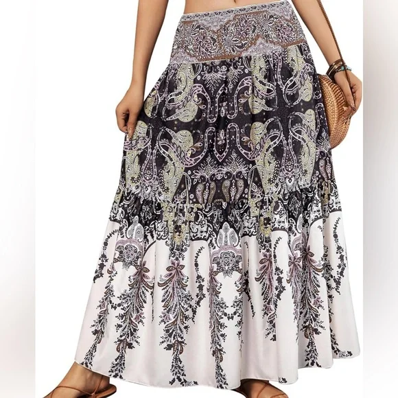 NWT ✨ Women's Boho Flowy Skirt - Picture 1 of 5